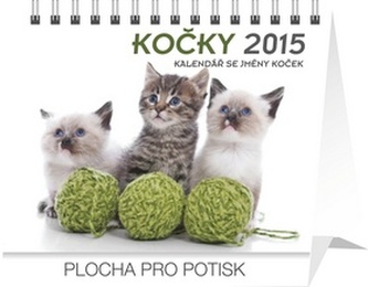 Kočky se jmény koček Praktik - stolní kalendář 2015
