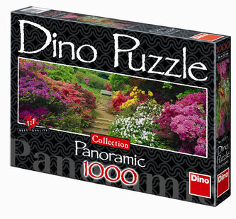 Rozkvetlá zahrada - puzzle Panoramic 1000 dílků