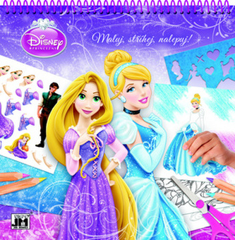Princezny - Maluj,stříhej,nalepuj!