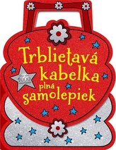 Trblietavá kabelka plná samolepiek