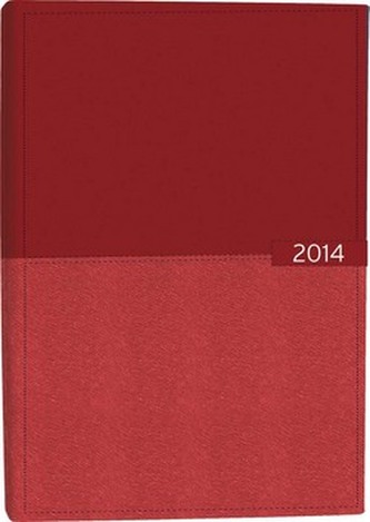 Diář A5 Gemini denní cihlový 2014