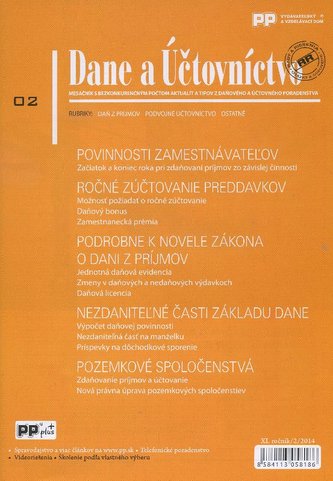 Dane a účtovníctvo 2/2014