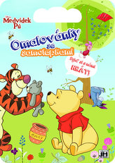 Medvídek Pú 2 Omalovánky se samolepkami