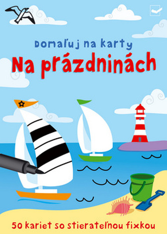 Domaľuj na karty Na prázdninách Domaľuj na karty Na prázdninách