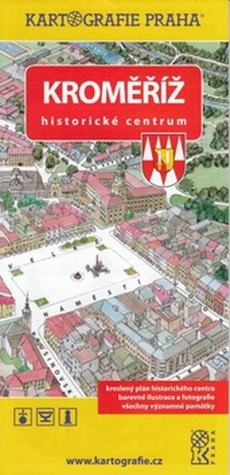 Kroměříž - Historické centrum/Kreslený plán města