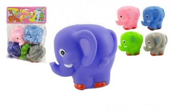 Slon pískací 5ks 9cm v sáčku
