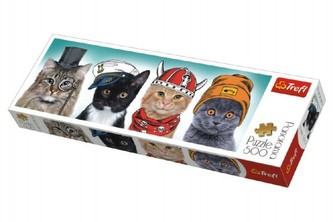 Panoramatické puzzle Hebký tým 500 dílků