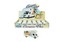 Auto Welly karavan plast 12cm