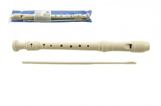 Flétna plast 30cm s čistítkem v plastovém obalu