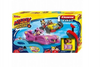 Autodráha Carrera 1. First Mickey Racers 2,4m plast na baterie v krabici 50x30x8cm