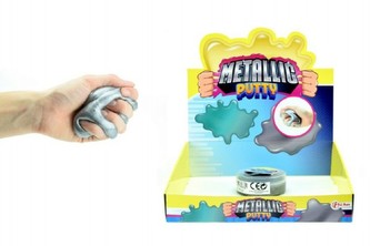 Hmota/modelína inteligentní metalická 8cm v plastové krabičce