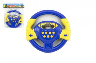 Volant modrý plast 20cm na baterie se zvukem CZ design