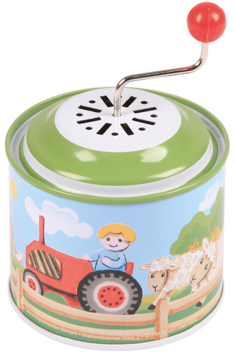 Hrající skříňka selský dvůr / 1 ks