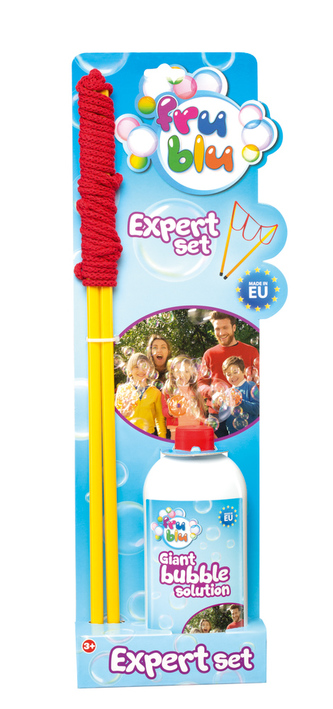 Bublifuk FRU BLU sada expert na tvoření profesionálních bublin + náplň 0,5L na kartě