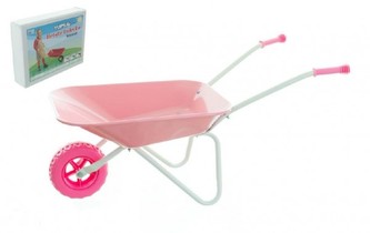 Kolečko plechové Yupee velké růžové 78x40x32cm v krabici Kolečko plechové Yupee velké růžové 78x40x32cm v krabici