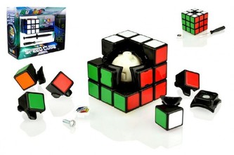 Rubikova kostka sada Speed cube hlavolam plast v krabici  24x19x8cm
