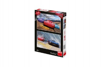 Puzzle 2x66 dílků Cars 3: Závod