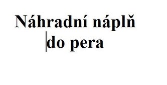 Náhradní náplň dárk.pera - dámské