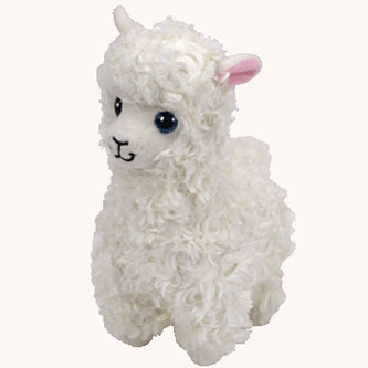 Beanie Babies LILY - lama krémová 15 cm