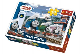 Puzzle Mašinka Tomáš Závody na kolejích
