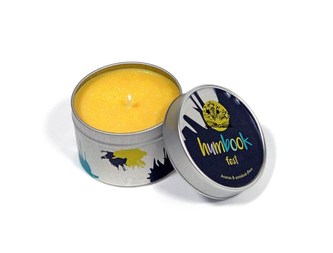 Humbook 2018 - vonná svíčka žlutá - Ananas & santalové dřevo