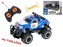 R/C auto terénní policie 14cm 1:43 27 MHz na baterie se světlem