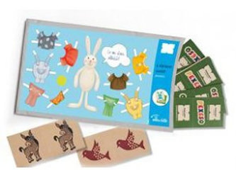 Pohled s dárkem: Králík s pexesem