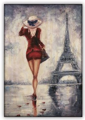 Obraz dřevěný: Paris, 340x485