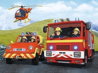 Puzzle Požárník Sam na výjezdu