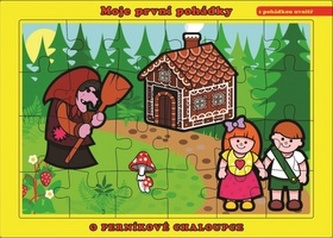 Puzzle deskové O Perníkové Chaloupce 26x17cm 24 dílků Moje první pohádky