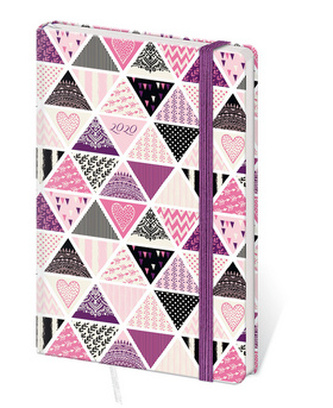 Diář 2020 A6 LYRA týdenní s gumkou Triangle