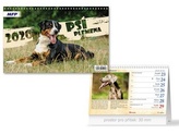 Psí plemena - stolní kalendář 2020
