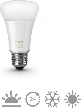 HUE žárovka E27 A19 9.5 W White ambiance 8718696548738