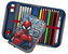 Penál 1 patrový s chlopní, naplněný Spiderman