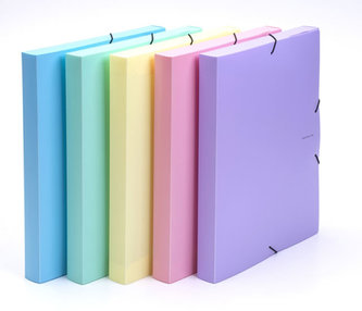 Krabice PP s gumou A4 PASTELINI zelená