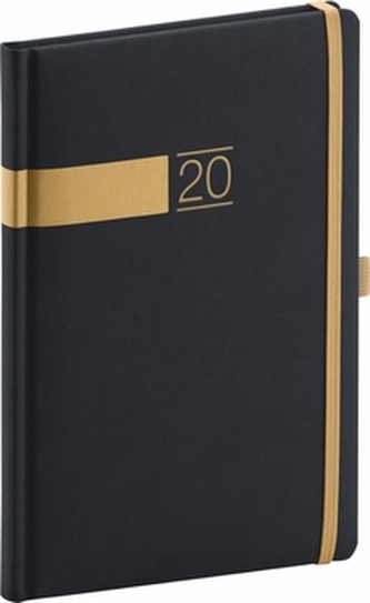 Týdenní diář Twill 2020 černozlatý