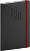 Týdenní diář Soft 2020 černý