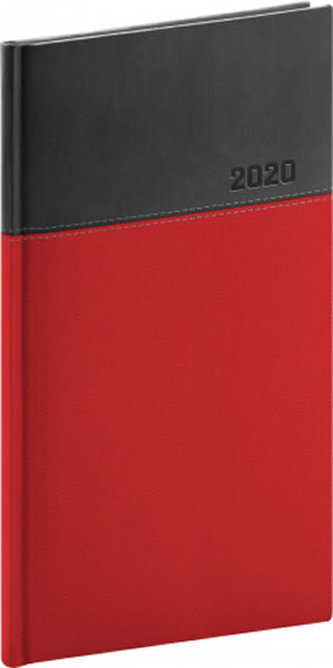 Kapesní diář Dado 2020 červenočerný