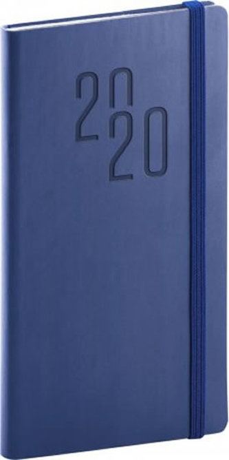 Kapesní diář Soft 2020 modrý
