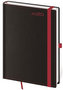 Diář 2020 - Black Red/denní A5/s poutkem na propisku
