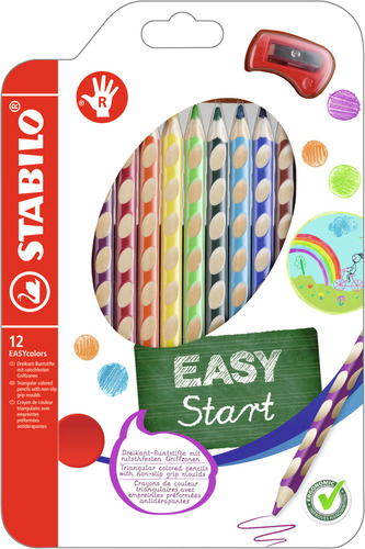Pastelky STABILO EASYcolors Pravák sada 12 ks