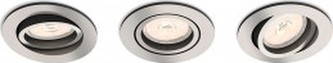 BODOVÉ ZAPUŠTĚNÉ SVÍTIDLO 50393/17/PN matný chrom, GU10 3x5,5W, set 3ks