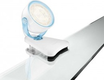 BODOVÁ LED LAMPIČKA S KLIPEM 53231/35/16 bílo-modrá 1x3W