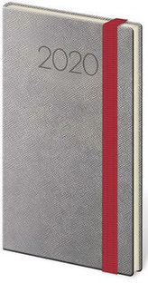 Diář 2020 - New Praga/týdenní/kapesní/tmavě šedá