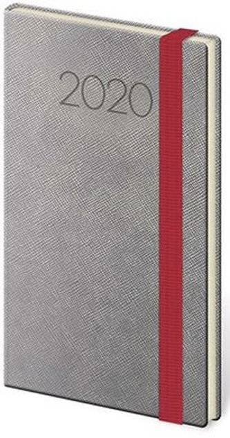 Diář 2020 - New Praga/týdenní/kapesní/tmavě šedá