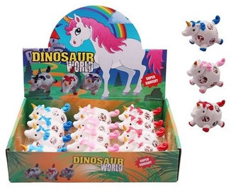 Jednorožec s kuličkami-mačkací(73g),display 12 ks