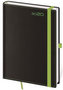Diář 2020 - Black Green/týdenní A5/s poutkem na propisku