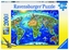 Puzzle Velká mapa světa/200 dílků