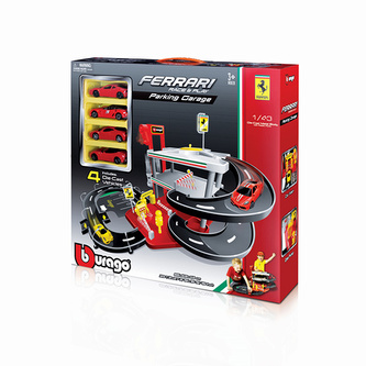 1:43 FERRARI PARKING GARAZ + 4 AUTA