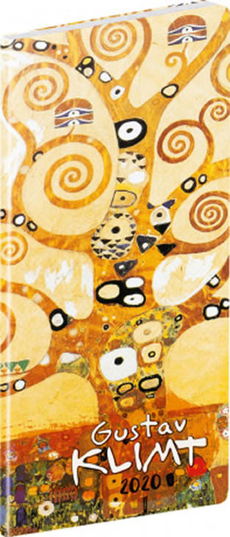 Diář 2020 - Gustav Klimt - kapesní, plánovací měsíční, 8 × 18 cm